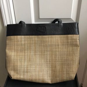 Vintage Carlos Falchi Leather Tote Bag